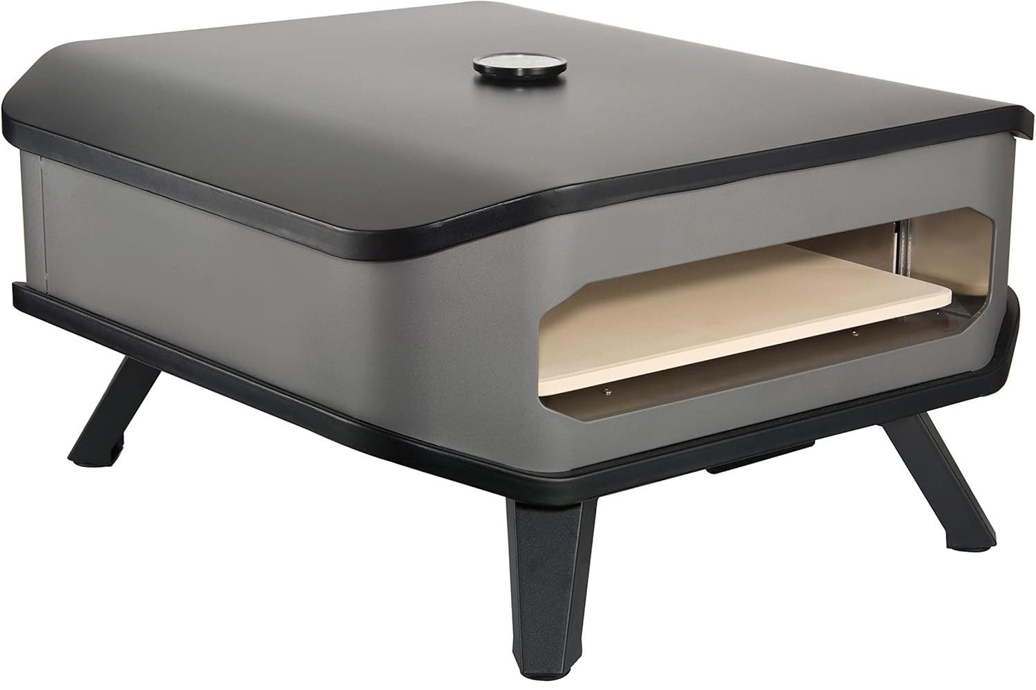 Gas pizza oven with pizza stone